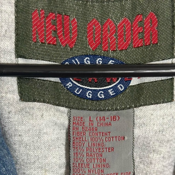 Vintage New Order Lined Jean Trucker Jacket - Picture 2 of 8